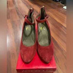 Aerosoles Leather Suede Heels